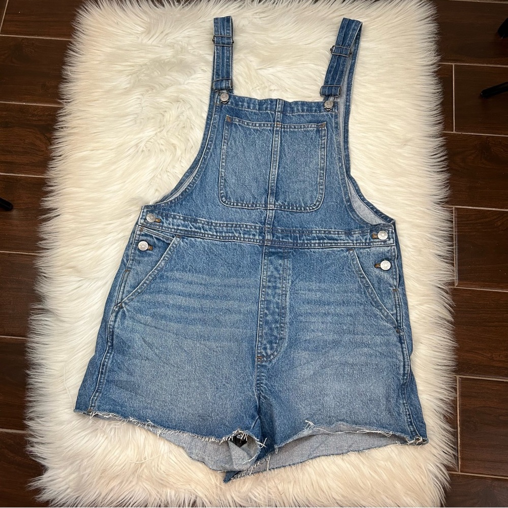 Madewell Adirondack Short Overalls in Denville Wash Size M Style MC663 NWT Boho